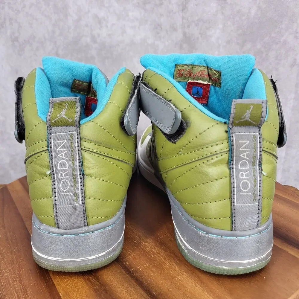 Nike Air Jordan Fusion 12 Sneakers‎ Mens 13 AJF12 Green Gray Leather 2007 Shoes